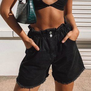 Open Road Denim Paper Bag Short